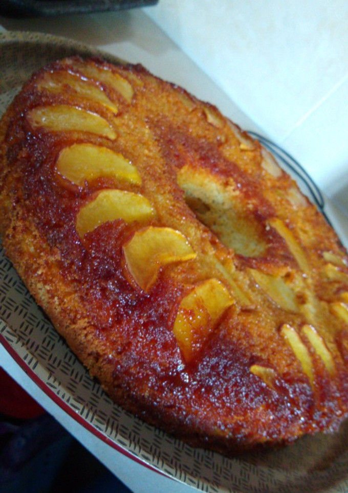 Una foto de Torta de manzana invertida