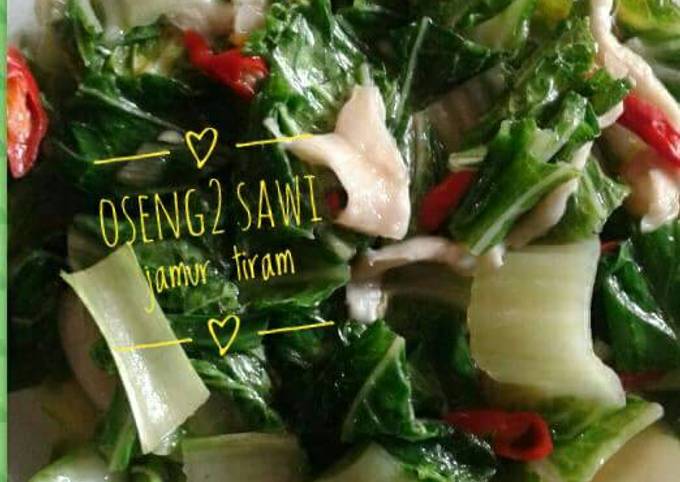 Resep Oseng2 Sawi Jamur Tiram Oleh Imey Allise Wicaksono Cookpad