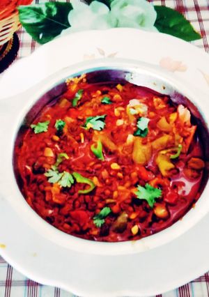 A picture of Tasty mung bean turai masaledar sabji.
