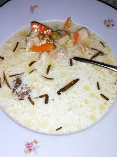 #93. Tttttt... Tárkonyos csirkemell leves, pirított gombával recept fotója
