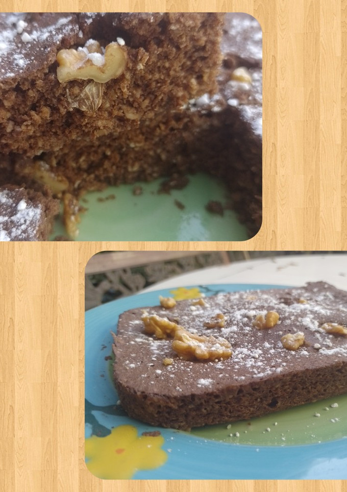Una foto de Brownie saludable en 3 minutos sin azúcar 🍌🍫🌾