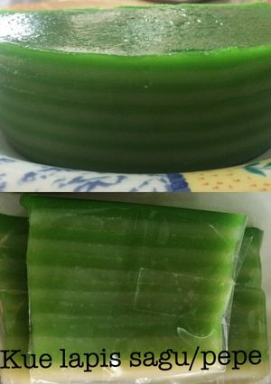 Foto resep Kue lapis sagu /kue pepe