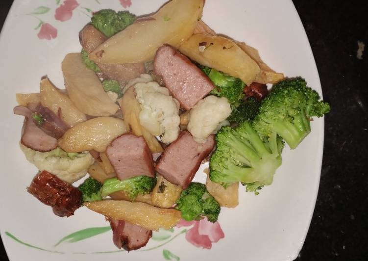 Potato Sausage and Vegetables
