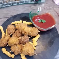 Chicken kurkure sticks A picture of Chicken kurkure sticks.