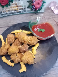 A picture of Chicken kurkure sticks.