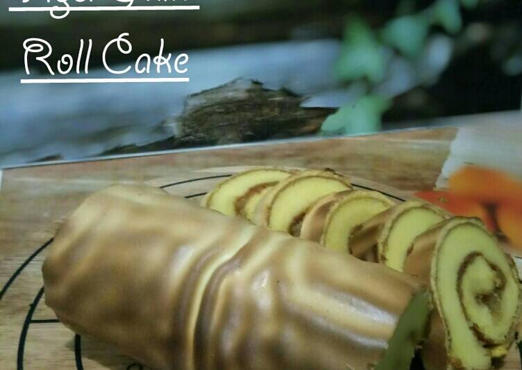 Bumbu Tiger Skin Roll Cake isi selai nanas ekonomis | Resep Bumbu Tiger Skin Roll Cake isi selai nanas ekonomis Yang Bikin Ngiler