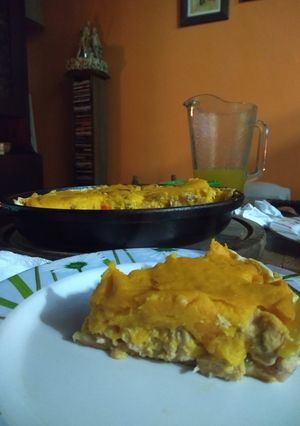 Una foto de Tarta de pollo y calabaza😋