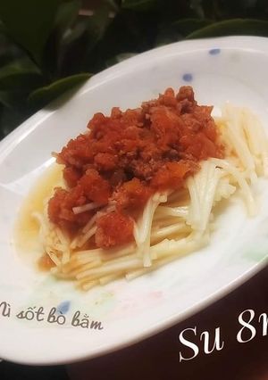 Hình của món Mì sốt bò bằm - Ăn dặm cho bé.