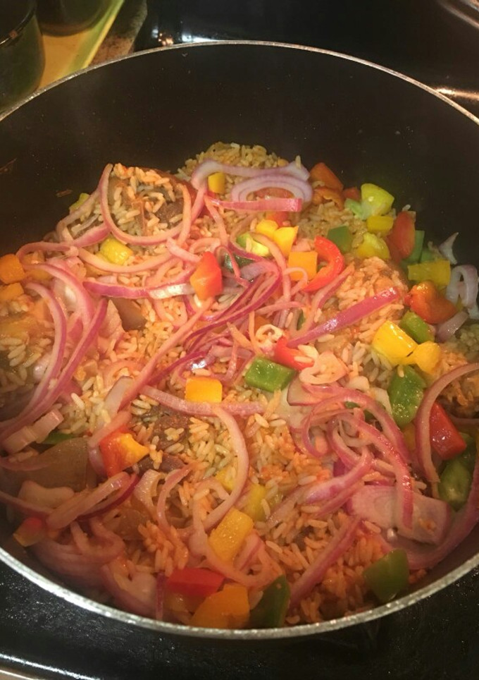 A picture of Nigerian Jollof with a twist - Contest.