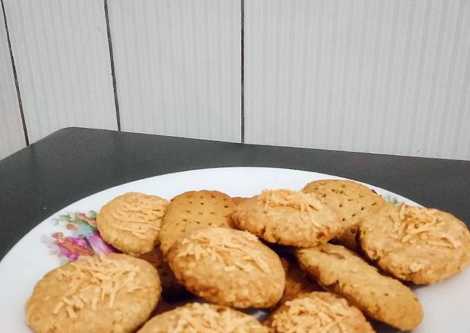 Cookies oatmeal keju takaran sendok