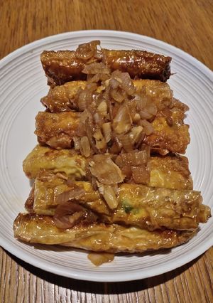 A picture of Tofu Wrapped in Beancurd Sheets.