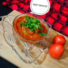 A picture of Smokey tomato beef.