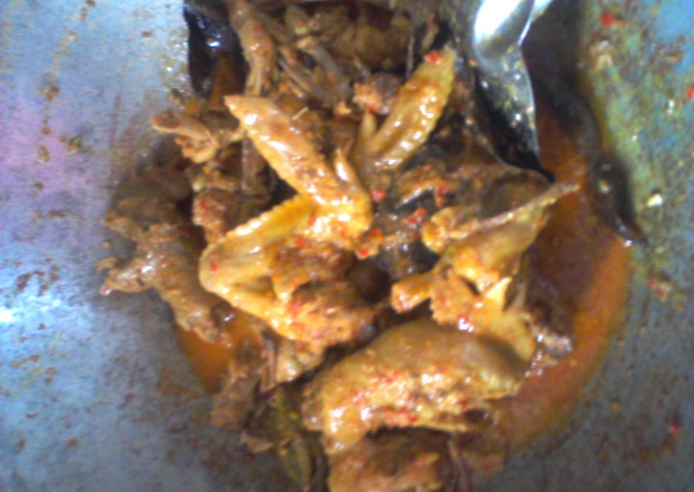 Rendang ayam layer