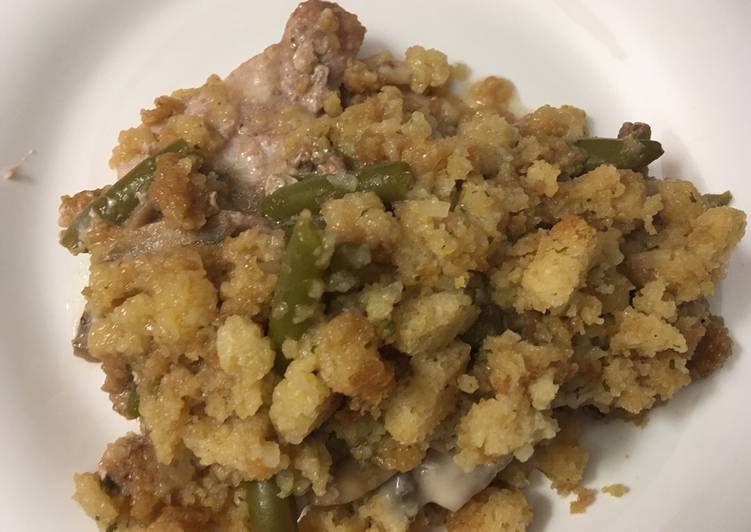 Steps to Make Speedy Pork chop stuffing