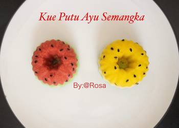 Resep Baru Kue Putu Ayu Semangka Enak Bergizi