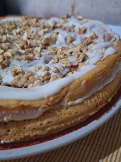 Una foto de Torta de zanahoria y naranja