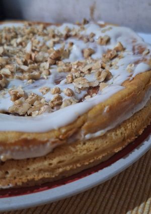 Una foto de Torta de zanahoria y naranja