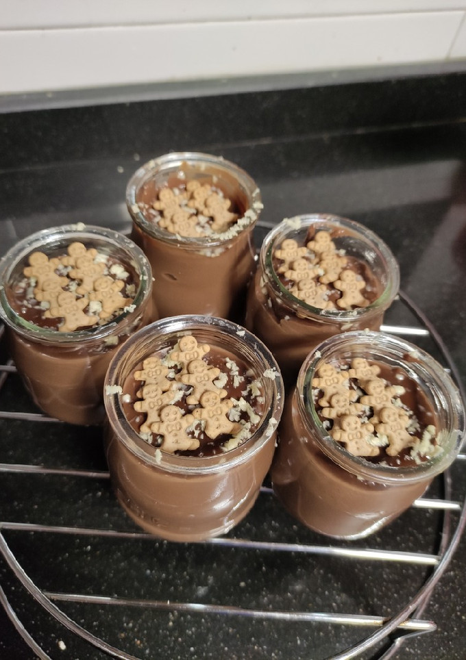 Una foto de Natillas de chocolate en mambo