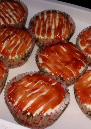 Foto resep Cheese cake selai stroberi 🍓🎂