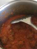 Albóndigas de carne con arroz