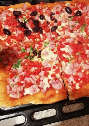 Una foto de Pizza