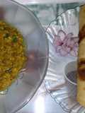 Dengu curry and paratha
