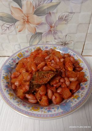 Foto resep Ungkep kacang merah kulit sapi