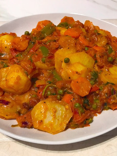 A picture of Mixed vegetables stew. #themechallenge.
