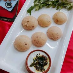 Rava idli A picture of Rava idli.