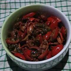 A picture of Tumis Kulit Melinjo Bumbu Tauco.