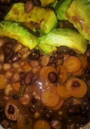 A picture of Maize and beans mixture.