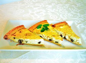 Una foto de Triángulos de queso fresco tradicional con sacarina