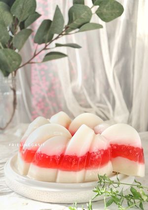 Foto resep Puding Sagu Merah Putih