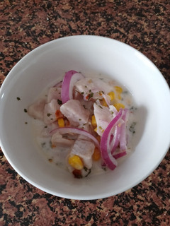Una foto de Falso Ceviche de Merluza