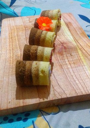 Foto resep Bolu gulung mini ombre