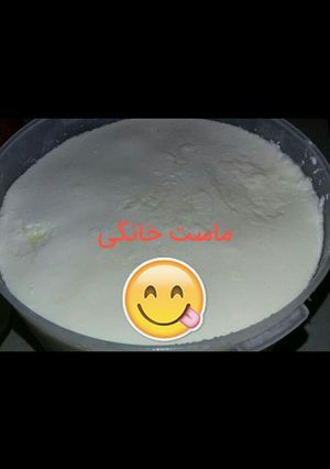 عکسی از دستور ماست پرچرب خانگی😉
