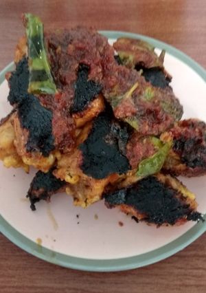 Foto resep Ayam bakar bumbu rujak (merah)