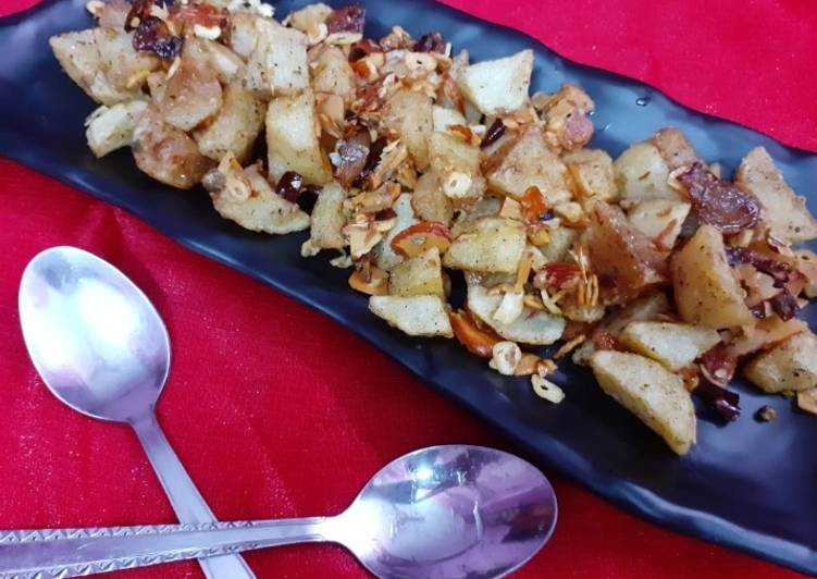 Garlic Pepper Crispy Potatoes