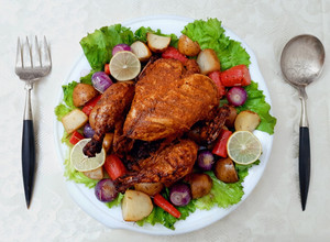 A picture of Air Fried Roast Chicken.