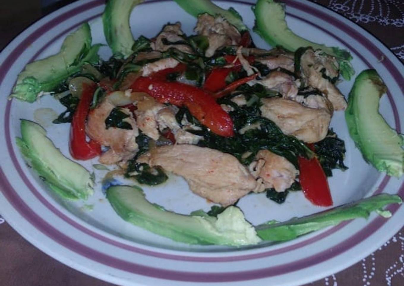 Pechuga de pollo con acelgas