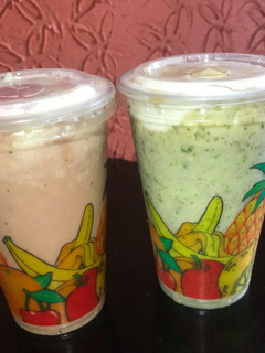 A picture of Green fruit smoothie.