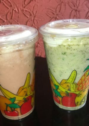 A picture of Green fruit smoothie.
