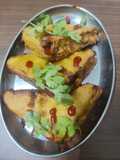 Schezwan bread pakoda