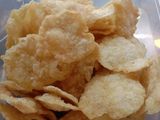 Keripik nasi sisa tanpa dimasak tanpa di jemur