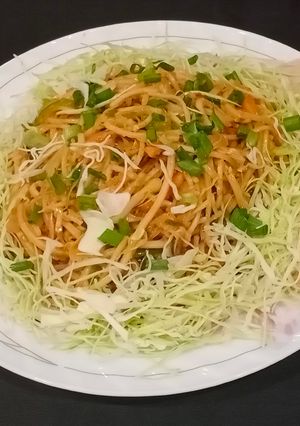 A picture of Veg Hakka noodles.
