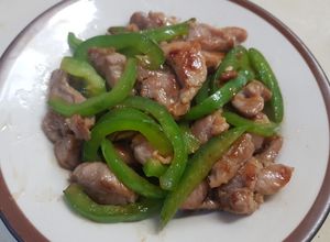 รูปของ หมูผัดพริกหวาน