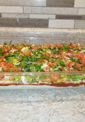 A picture of Easy Layered Chip Dip.