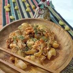 A picture of Chicken macaroni.