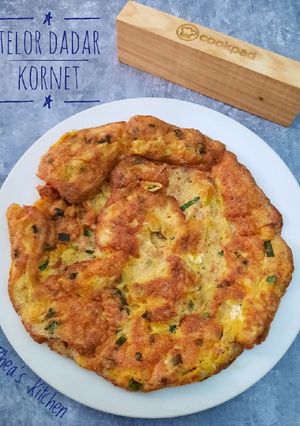 Foto resep Telor Dadar Kornet