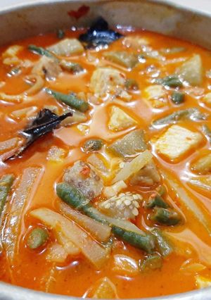 Foto resep Sayur Lodeh (Kacang Panjang, Terong, Labu Siam, dan Tahu)